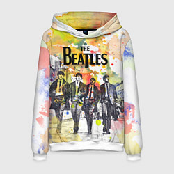 Толстовка-худи мужская The Beatles: Colour Spray, цвет: 3D-белый