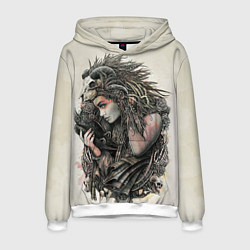 Толстовка-худи мужская Немезида, цвет: 3D-белый