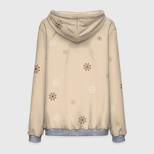 Мужская толстовка Сова в наушниках / 3D-Меланж – фото 2