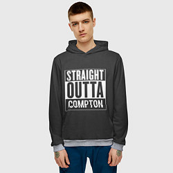 Толстовка-худи мужская Straight Outta Compton, цвет: 3D-меланж — фото 2