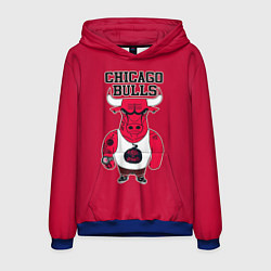 Толстовка-худи мужская Chicago bulls, цвет: 3D-синий