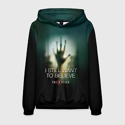 Толстовка-худи мужская X-files: Alien hand, цвет: 3D-черный