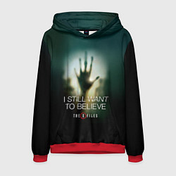 Толстовка-худи мужская X-files: Alien hand, цвет: 3D-красный