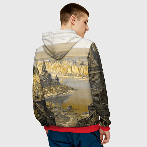 Мужская толстовка Святая русь / 3D-Красный – фото 4