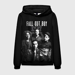 Толстовка-худи мужская Fall out boy band, цвет: 3D-черный