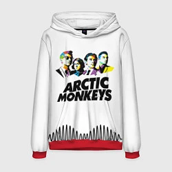 Толстовка-худи мужская Arctic Monkeys: Music Wave, цвет: 3D-красный