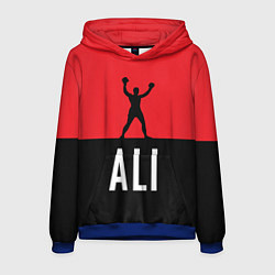 Толстовка-худи мужская Ali Boxing, цвет: 3D-синий