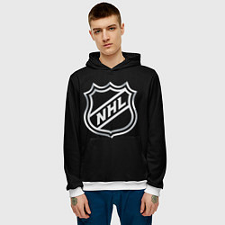 Толстовка-худи мужская NHL, цвет: 3D-белый — фото 2