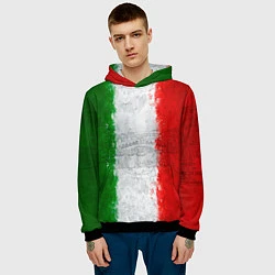 Толстовка-худи мужская Italian, цвет: 3D-черный — фото 2