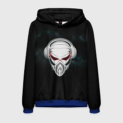 Толстовка-худи мужская Пиратская станция, цвет: 3D-синий