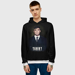 Толстовка-худи мужская Peaky Tommy, цвет: 3D-белый — фото 2