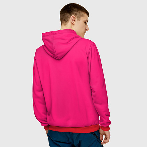 Мужская толстовка You're dead meat / 3D-Красный – фото 4