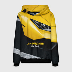 Толстовка-худи мужская Lamborghini the best, цвет: 3D-черный