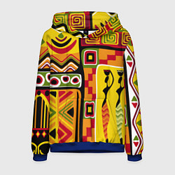 Толстовка-худи мужская Африка, цвет: 3D-синий