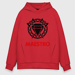 Толстовка оверсайз мужская Dwarf Fighter - Maestro, цвет: красный