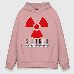 Толстовка оверсайз мужская STALKER: Shadow of Chernobyl, цвет: пыльно-розовый