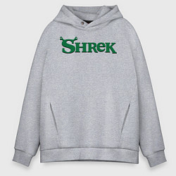 Толстовка оверсайз мужская Shrek: Logo, цвет: меланж