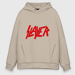 Толстовка оверсайз мужская Slayer, цвет: миндальный