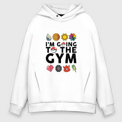 Мужское худи оверсайз Pokemon Im going to the gym (black)