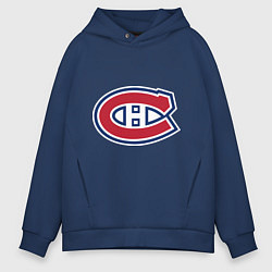 Толстовка оверсайз мужская Montreal Canadiens, цвет: тёмно-синий