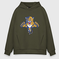 Толстовка оверсайз мужская Florida Panthers, цвет: хаки