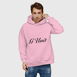 Толстовка оверсайз мужская G unit, цвет: светло-розовый — фото 2