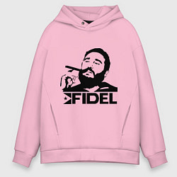 Толстовка оверсайз мужская FIdel, цвет: светло-розовый