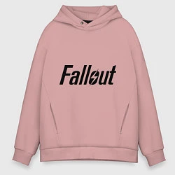 Толстовка оверсайз мужская Fallout, цвет: пыльно-розовый