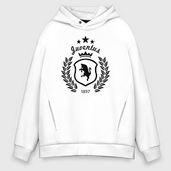 Толстовка оверсайз мужская Juventus King 1897, цвет: белый