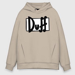 Толстовка оверсайз мужская Duff, цвет: миндальный