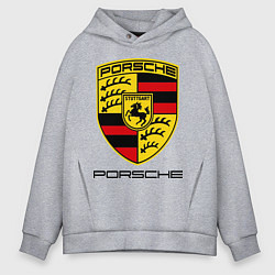 Толстовка оверсайз мужская Porsche Stuttgart, цвет: меланж