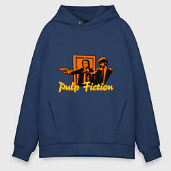 Толстовка оверсайз мужская Pulp Fiction, цвет: тёмно-синий