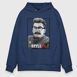 Толстовка оверсайз мужская Stalin: Style in, цвет: тёмно-синий