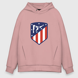 Толстовка оверсайз мужская Atletico Madrid, цвет: пыльно-розовый