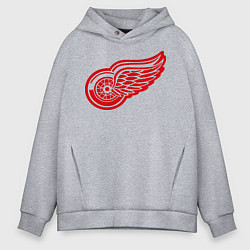 Толстовка оверсайз мужская Detroit Red Wings: Pavel Datsyuk, цвет: меланж