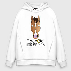 Толстовка оверсайз мужская BoJack Horseman, цвет: белый