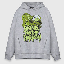 Толстовка оверсайз мужская Bring Me The Horizon: Green Girl, цвет: меланж