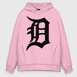 Толстовка оверсайз мужская Detroit Tigers, цвет: светло-розовый