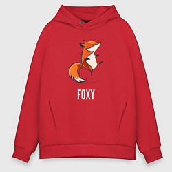 Толстовка оверсайз мужская Little Foxy, цвет: красный