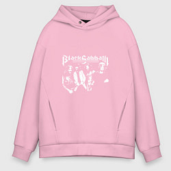 Толстовка оверсайз мужская Black Sabbath, цвет: светло-розовый