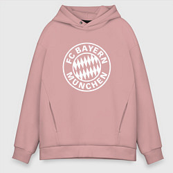 Толстовка оверсайз мужская FC Bayern Munchen, цвет: пыльно-розовый