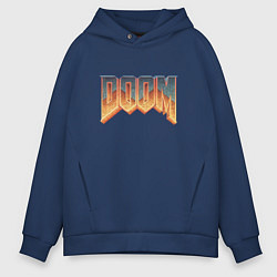 Толстовка оверсайз мужская DOOM, цвет: тёмно-синий