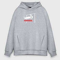 Толстовка оверсайз мужская Hannibal For King Workout, цвет: меланж