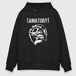 Толстовка оверсайз мужская Amatory, цвет: черный