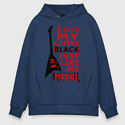 Толстовка оверсайз мужская Mindless Self Indulgence - Coffee black, цвет: тёмно-синий