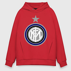 Толстовка оверсайз мужская Inter FC, цвет: красный
