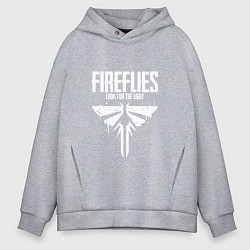 Толстовка оверсайз мужская Fireflies: Look for the Light, цвет: меланж