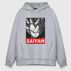 Толстовка оверсайз мужская SAIYAN OBEY, цвет: меланж