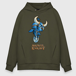 Толстовка оверсайз мужская Shovel Knight, цвет: хаки
