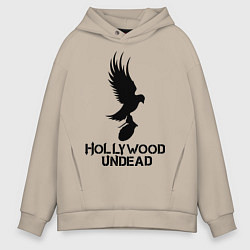Толстовка оверсайз мужская Hollywood Undead, цвет: миндальный